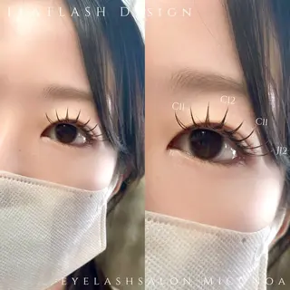 マツエク・マツパ MicoNoa所属・MicoNoa Asamiのマツエク・マツパデザイン