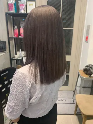 セミロング カラー REINA☁️透明感 カラー/ぷつっと♡のヘアスタイル