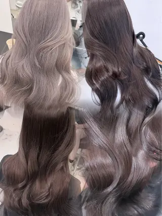 ロング カラー 🎀ツヤ髪/韓国 ヘアミカ🎀のヘアスタイル