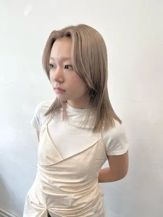 セミロング カラー HARU//原宿🤍 リピート率NO.1のヘアスタイル