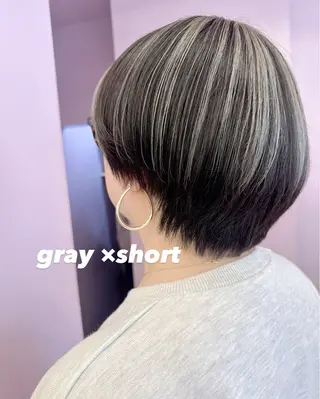 ショート カラー ri saのヘアスタイル