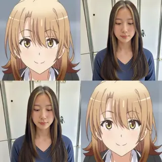 ロング カラー インナー/2次元/ 推しカラー/しゅうとのヘアスタイル