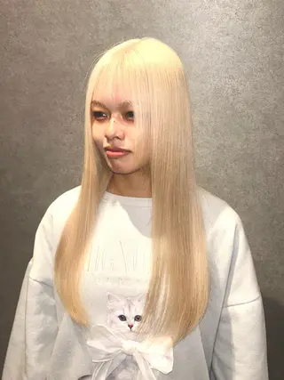 ロング 💎ケアブリーチ💎 艶カラー/坂本楓斗のヘアスタイル