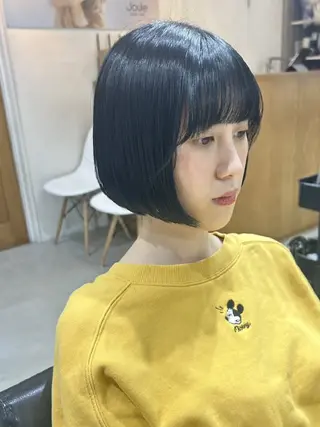 ショート 🐝 朝ラク・扱いや すいボブ／専門🐝のヘアスタイル