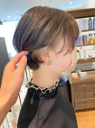 ショート カラー 髪質改善/ブリーチ 田代 龍我のヘアスタイル