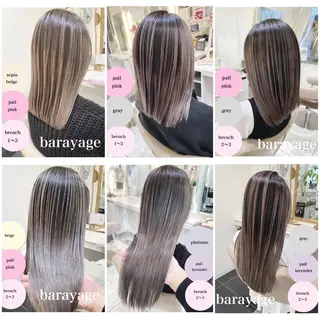 ロング カラー 山崎俊輔/髪質改善 /バレイヤージュのヘアスタイル