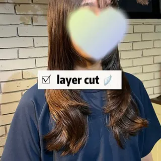 セミロング 💘 艶モテ/丁寧 カット💘rina.のヘアスタイル
