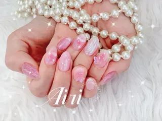 ネイル ネイルサロンAiri 長さ出し·シンプルのネイルデザイン