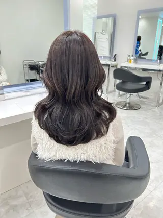 セミロング カラー 韓国カット/ パーマ/KOTAのヘアスタイル