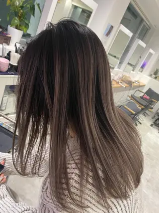 ミディアム カラー JILBLAN京都 ショート/ハイライトのヘアスタイル