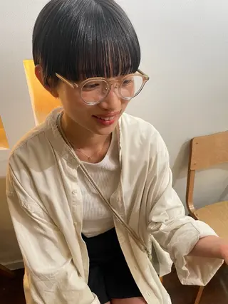 ショート カラー 抜け感perm🌐 |kazaneのヘアスタイル