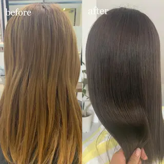 セミロング カラー Kureha/ネイル トレンドヘアのヘアスタイル