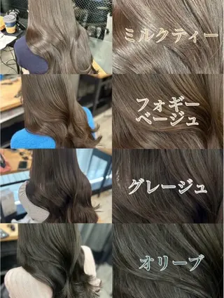 ロング 女性らしいモテヘア 韓国ヘアhikariのヘアスタイル
