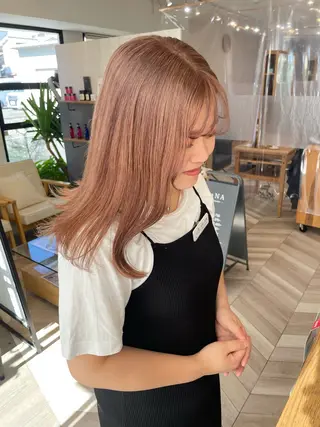 セミロング 永井 瑞穂のヘアスタイル