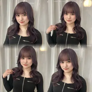 セミロング カラー suri-ru hair【スリールヘアー】所属・FURUSAWA AOIのヘアスタイル