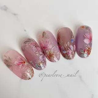 ネイル Beauty salon Ryu・ange所属・PEARL ROSE パールローズのネイルデザイン