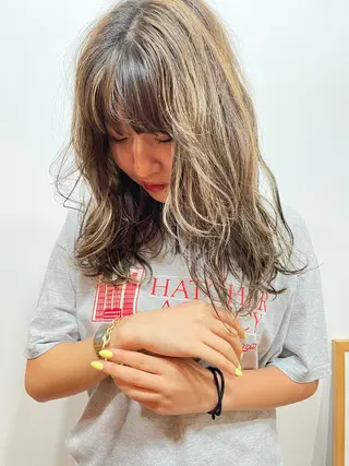 ロング 菊地 柚乃のヘアスタイル