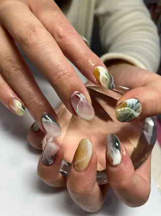 ミディアム ネイル nail yukkoのネイルデザイン