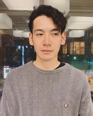 ショート パーマ メンズ haco＋所属・圧倒的デザイン力 店長🎨RENAのヘアスタイル