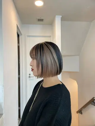 ショート カラー ヘアアレンジ 🦠デザインカラー/ 魚瀬あおい🦠のヘアスタイル