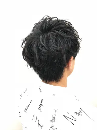 メンズ ブリーチカラー/ 岩破瑞希のヘアスタイル