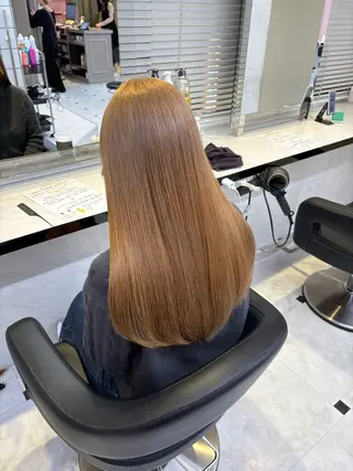 ロング カラー 透明感ベージュカラー 🪞上野🪞AIのヘアスタイル