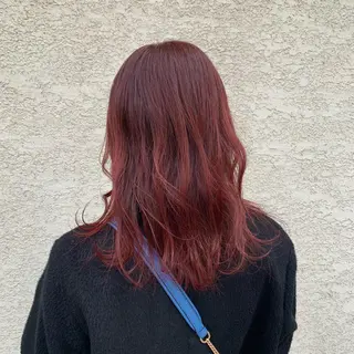 セミロング カラー ヘアアレンジ 韓国×巻ける髪質改善 💍maki💍のヘアスタイル