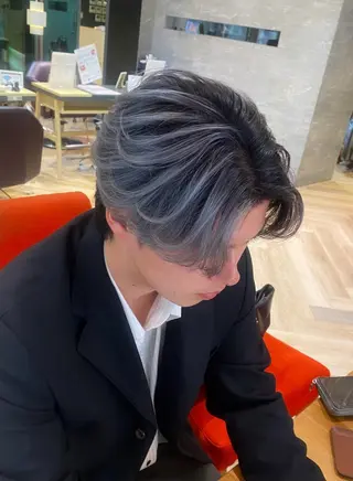 ショート カラー メンズ特化/フェザー /パーマ/伊勢元のヘアスタイル