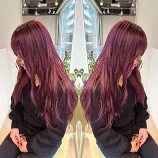 ロング カラー 髪質改善スペシャリス ト長尾勇弥/梅田中津のヘアスタイル