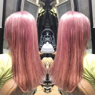 ロング カラー パーマ ヘアアレンジ メンズ キッズ ネイル マツエク・マツパ サロンドミルク 原宿のヘアスタイル