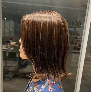 ミディアム 透明感カラー✨️山内 七鐘のヘアスタイル