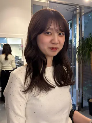 セミロング カラー 村田 りょうやのヘアスタイル