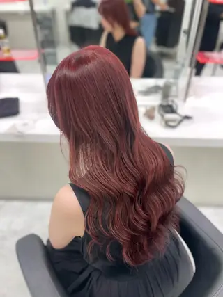 ロング カラー ハイトーン🤍ブロン ド🤍MISAKIのヘアスタイル