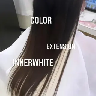 ロング カラー エクステ🩵ブリーチ 韓国ヘア🩵KAEのヘアスタイル