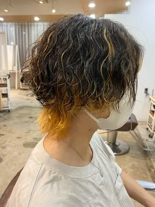 パーマ メンズ 栗田 大輝のヘアスタイル