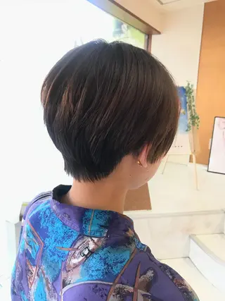 ショート 西 めぐみのヘアスタイル