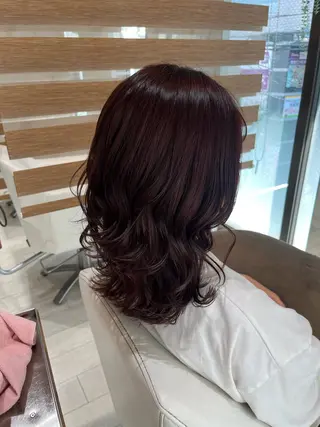 セミロング 須藤 百合香のヘアスタイル