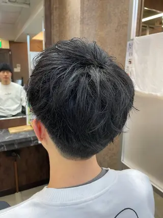 ショート メンズ メンズパーマ特化 カバヤマ　リョウのヘアスタイル