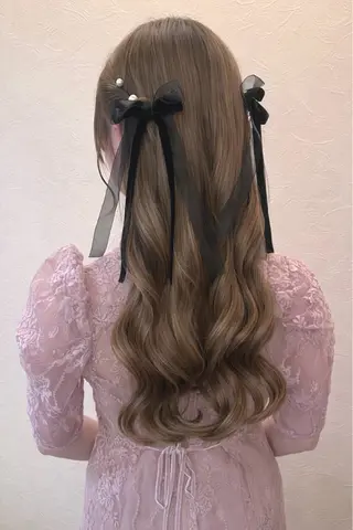 ロング ヘアアレンジ 髪質改善・艶髪カラー 🌷miku🌷のヘアスタイル