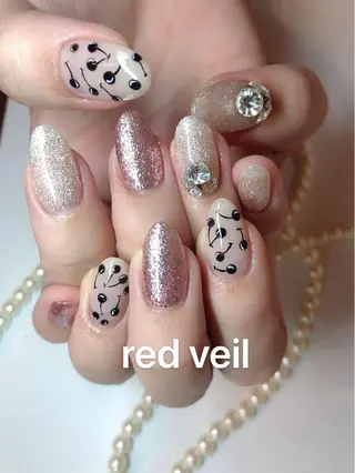 ミディアム ネイル 長さ出し専門 nynaのネイルデザイン