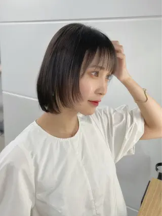 ショート モテヘア/グレージュ /ボブ/前原汐🎐のヘアスタイル