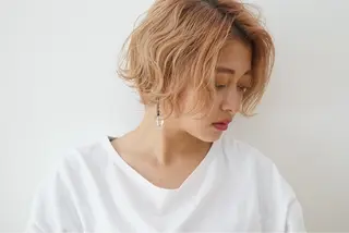 ショート カラー パーマ 木下 修兵のヘアスタイル