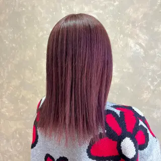 ミディアム カラー 有田裕真 【ブリーチカラー】のヘアスタイル