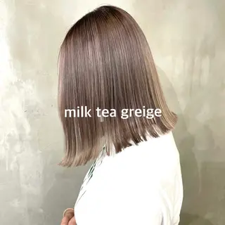 ミディアム 暖色カラー推し/ トヤエリコのヘアスタイル