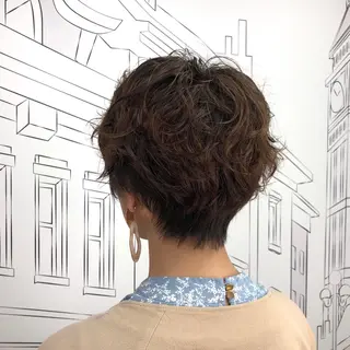 ショート パーマ レイヤー,ボブ / 彩未のヘアスタイル
