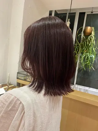 ミディアム カラー 艶カラー 🤍🫧/makoのヘアスタイル