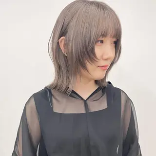 ミディアム No1韓国風レイヤー &カチモリ✨ /サキのヘアスタイル