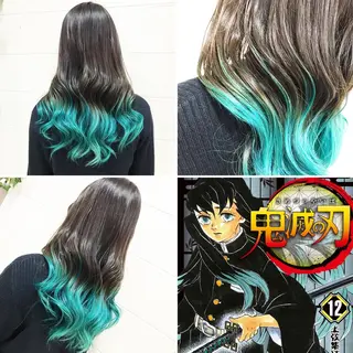 ロング カラー "PEPPU "所属・🌈推し色派手髪 ハイトーンShinのヘアスタイル