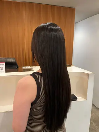 ロング カラー 栗林 惟のヘアスタイル