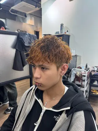 ショート パーマ 【メンズ専用サロン】 💈小林遥希💈のヘアスタイル